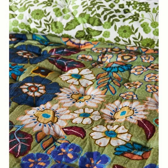 Anthropologie Averill Organic Cotton Quilt King size - Picture 4 of 11